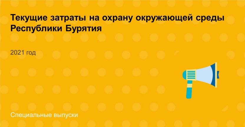 Текущие затраты на охрану окружающей среды Республики Бурятия в 2021 году